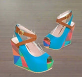 Wedges Open Toe Shallow Mouth Platform Shoes
