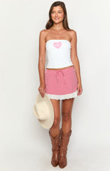 Honky Tonk White Tube Top