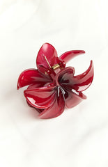 Island Girl Red Flower Clip