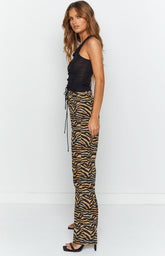 Kennedi Brown Print Pants