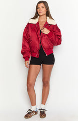 Lioness Carla Mulberry Puffer Jacket