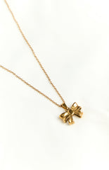 Landon Gold Bow Necklace