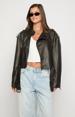 Lioness Onyx Driftwood Bomber