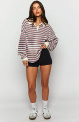 Lioness Porcelain Multi Striped Rugby Jersey