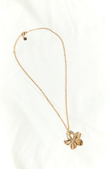 Missy Gold Frangipani Necklace