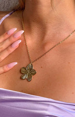 Missy Gold Frangipani Necklace