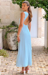 Misty Light Blue Maxi Dress