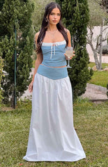 Mystic White Maxi Skirt