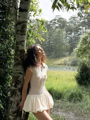 Thora Balloon Skirt Knit Mini Dress