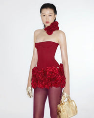 Inna Bloom Corset Mini Dress