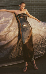 Tiara Sequin Maxi Dress with Belt