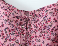 Salma Floral Mini Dress in Pink