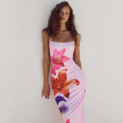 Griffin Floral Maxi Dress in Pink