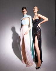 Zenia Sequin Maxi Dress