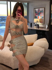 Vanesa Skirt Set in Light Nude