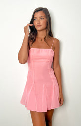 Queency Pink Mini Party Dress