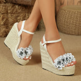 3D Platform Sandals Waterproof Wedges