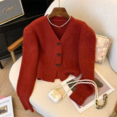 Bow Knitted Long Sleeve Kawaii Sweaters