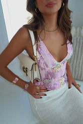 Solid Sequin Sleeveless Off Shoulder Backless Top