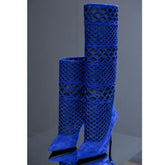 Mesh Fine High-heeled Sleeve Short Boots
