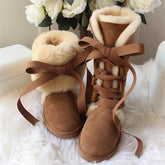 Fur Wool High Snow Boots For Winter