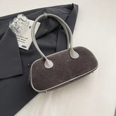 Faux Suede Retro Shoulder Bag for Women