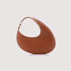 Brown Moon Bag With A Ring Strap