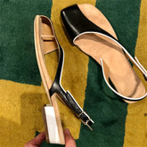 Irregular Peep-Toe Gladiator Sandals