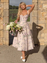 Floral Print Spaghetti Strap Midi Dress