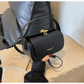 Vintage Leather Crossbody Square Bag