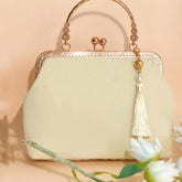 Vintage Lace Clutch with Kiss Lock