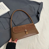 Faux Leather Small Flap Underarm Bags