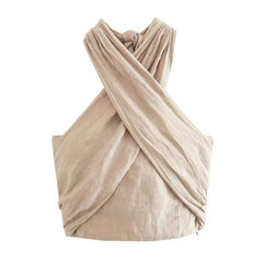 Beige Halter top