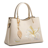 Embroidered Large Capacity Shoulder Bag