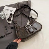 Belt Design PU Leather Crossbody Handbags