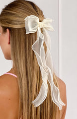 Sweety Cream Hair Bow