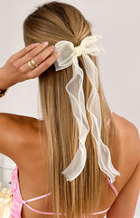 Sweety Cream Hair Bow