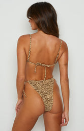 Thrills Mild Animal String Bikini Bottom Desert Gold