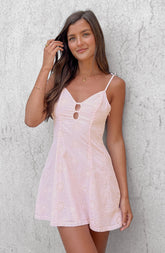 Tyla Pink Mini Dress