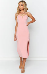 Valentina Pink Midi Dress