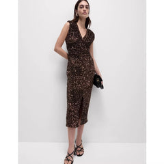 Nia Sequin Midi Dress