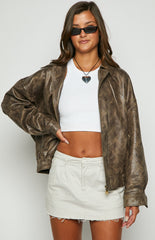 Lioness Kenny Chocolate Bomber Jacket
