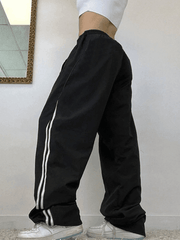 Side Stripe Wide Leg Pants