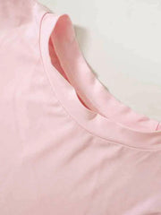 Solid Color Slim Low Waist Bow Two Piece