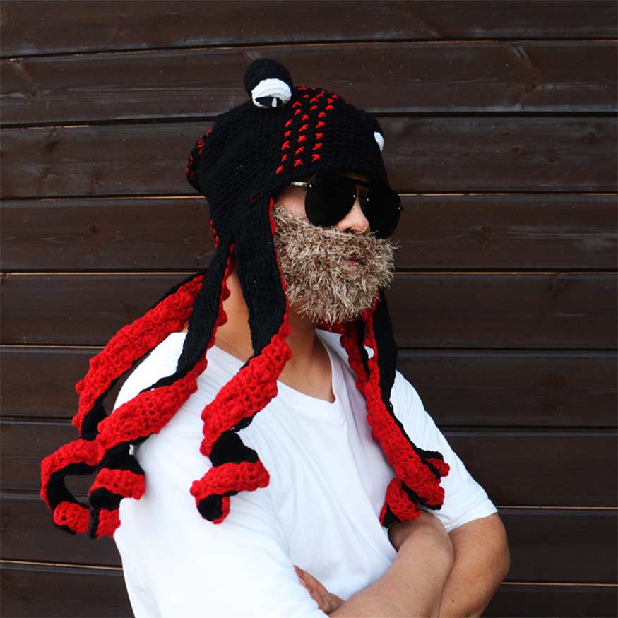 Octopus Head Knit Beanie