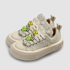 Rhinestone Charm Decor Casual Sneaker