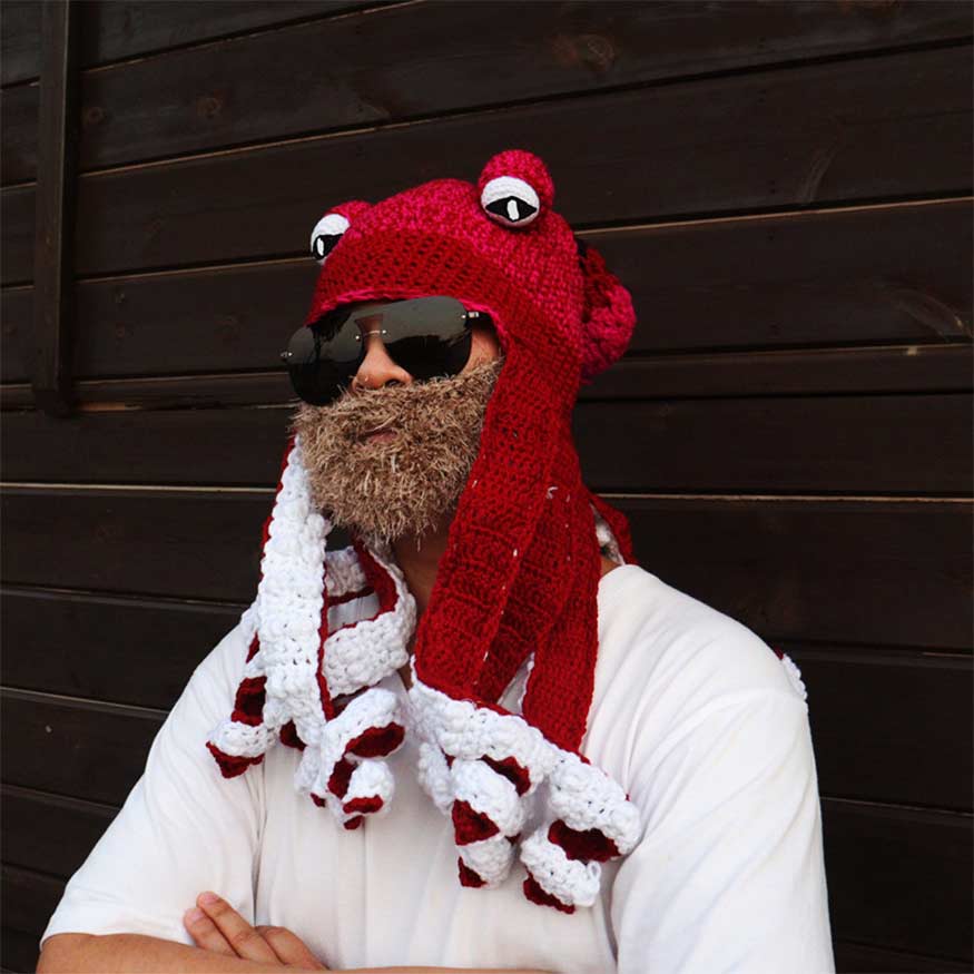 Octopus Head Knit Beanie