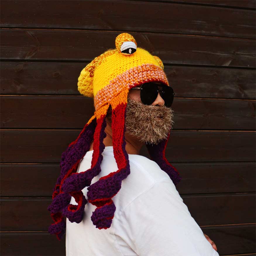 Octopus Head Knit Beanie