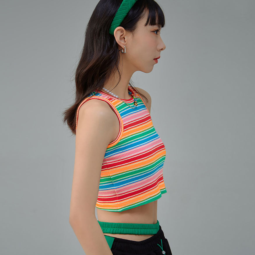 Colorful Striped Tank Top