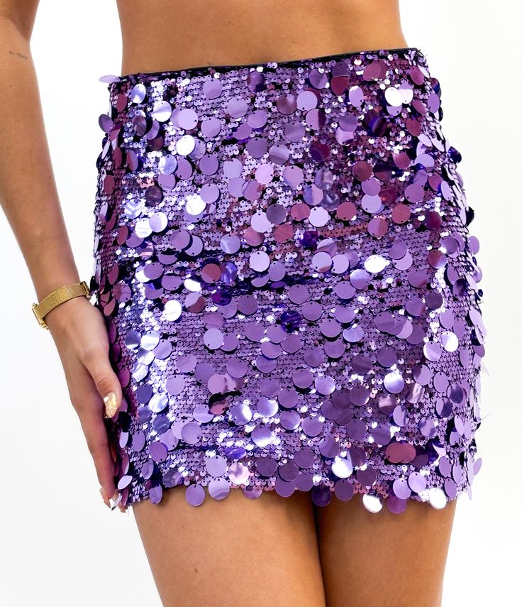 Jenna Sequin Mini Skirt